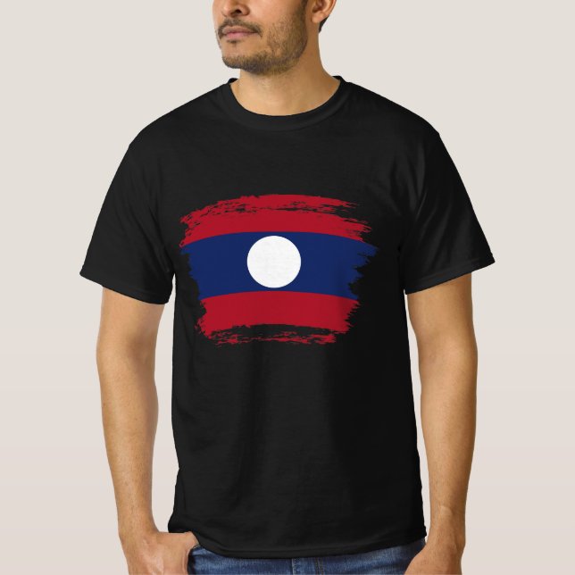 Laos flag T-Shirt (Front)