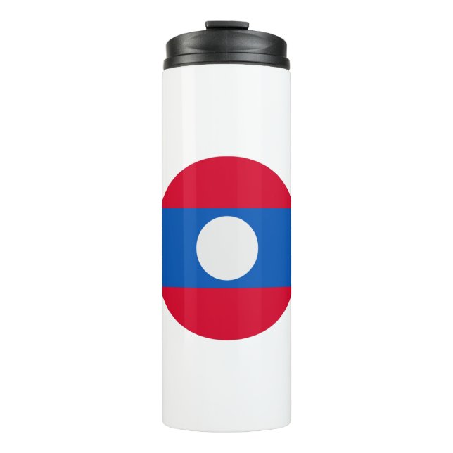 Laos Flag Thermal Tumbler (Front)