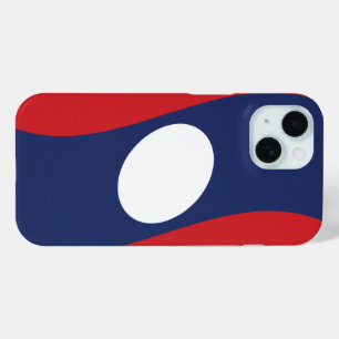Laos Flag Wave Cover Skin Case