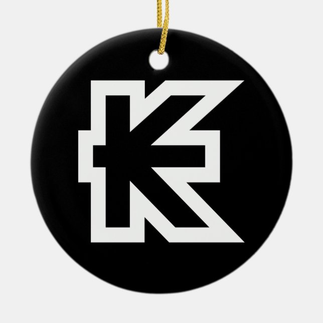 Laos Kip Lao / Laotian Money Sign Ceramic Tree Decoration (Front)