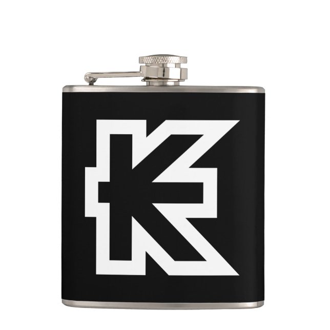 Laos Kip Lao / Laotian Money Sign Hip Flask (Front)