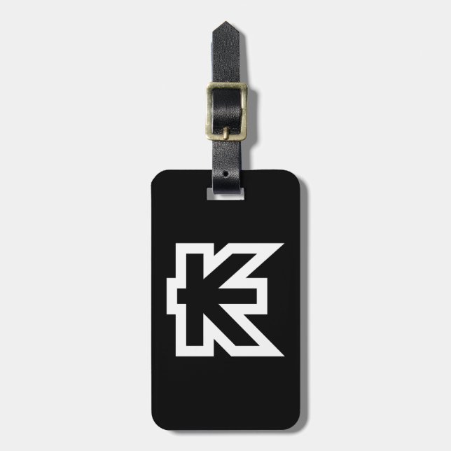 Laos Kip Lao / Laotian Money Sign Luggage Tag (Front Vertical)