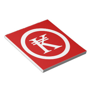 Laos Kip Lao / Laotian Money Sign Notepad