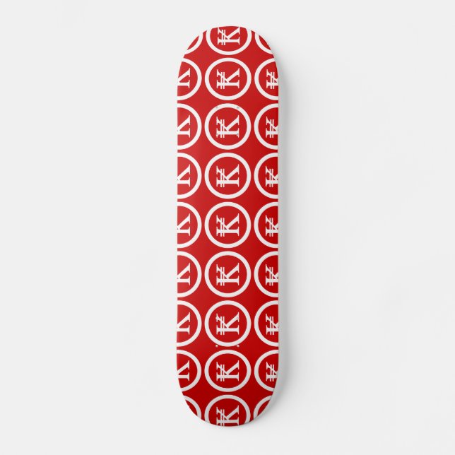 Laos Kip Lao / Laotian Money Sign Skateboard (Front)