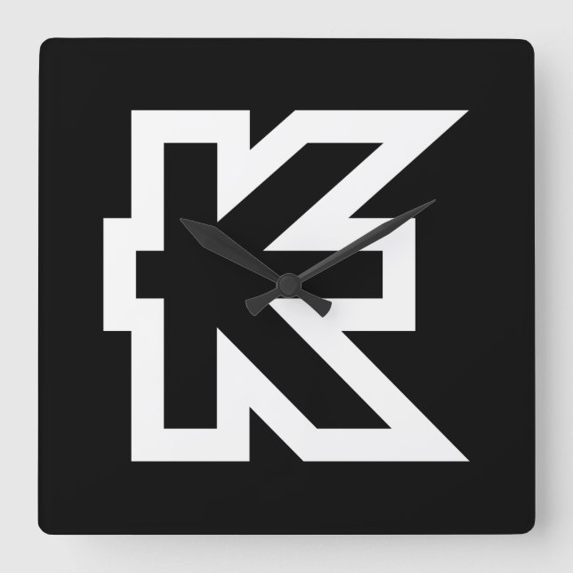 Laos Kip Lao / Laotian Money Sign Square Wall Clock (Front)