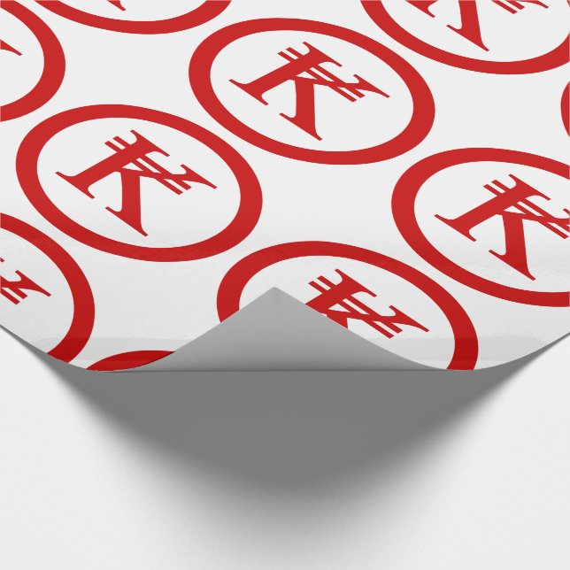 Laos Kip Lao / Laotian Money Sign Wrapping Paper (Corner)