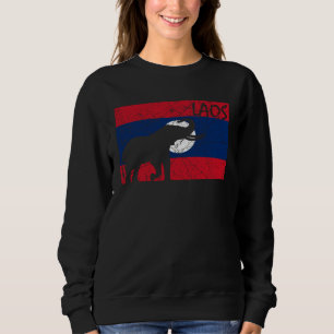 Laos Lao Laotian Proud Wild Elephants Former Natio Sweatshirt