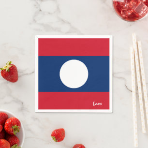 Laos & Laos Flag party fashion /sports fans Napkin