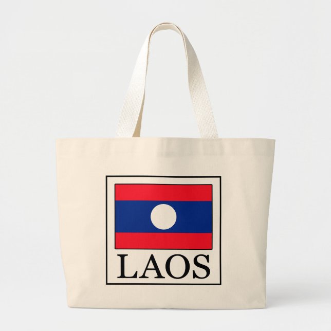Laos Large Tote Bag (Front)