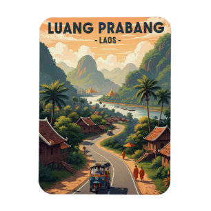 Laos Luang Prabang Travel Magnet