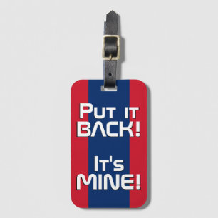 Laos National Flag Funny Patriotic Luggage Tag