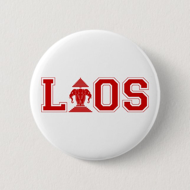 LAOS UNIVERSITY 6 CM ROUND BADGE (Front)