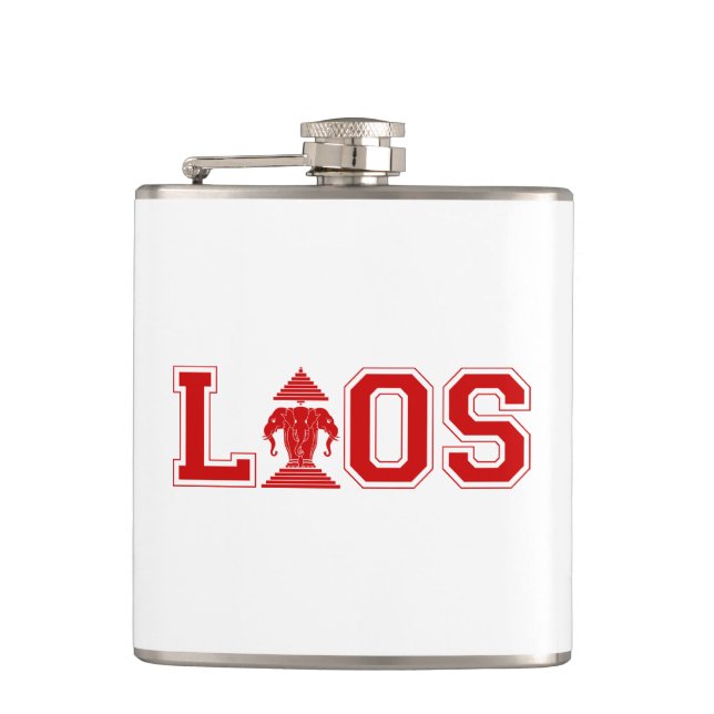 LAOS UNIVERSITY HIP FLASK (Front)