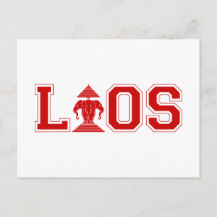 LAOS UNIVERSITY POSTCARD
