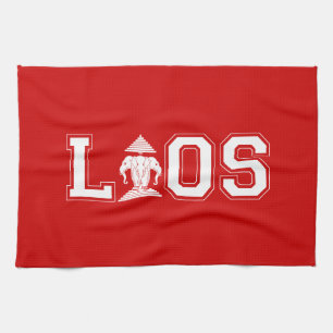 LAOS UNIVERSITY TEA TOWEL
