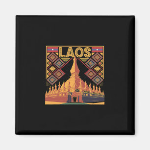 Laos Vacation Lao Laotian Souvenir Magnet