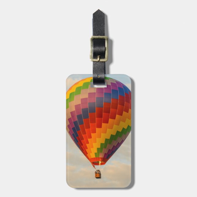 Laos, Vang Vieng. Hot air balloon Luggage Tag (Front Vertical)