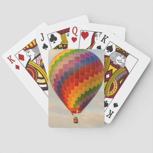 Laos, Vang Vieng. Hot air balloon Playing Cards (Back)