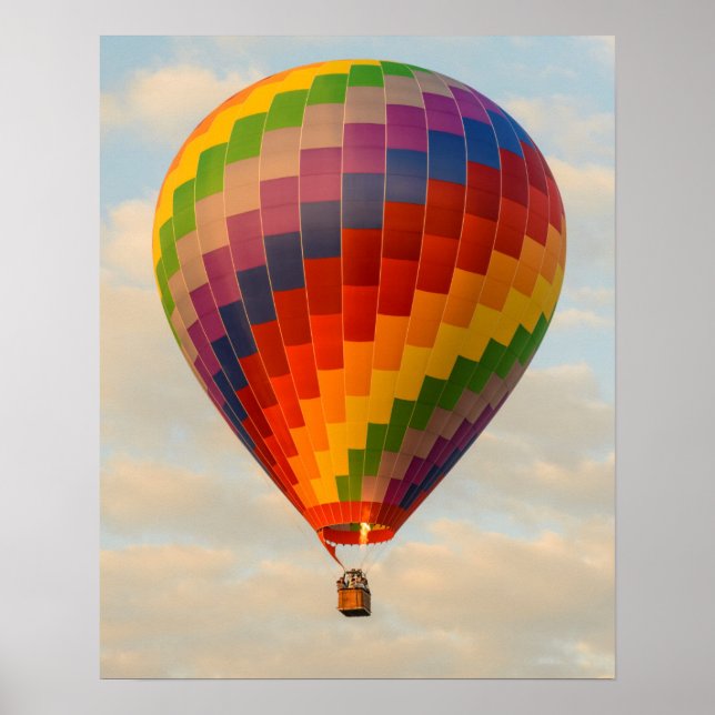 Laos, Vang Vieng. Hot air balloon Poster (Front)