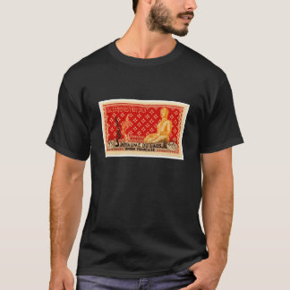 Laos Vintage Buddha Stamp T-Shirt