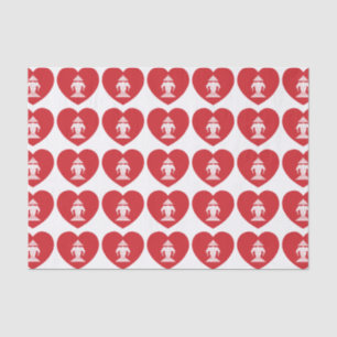 Laotian Erawan 3 Headed Elephant Heart Flag Tissue Paper