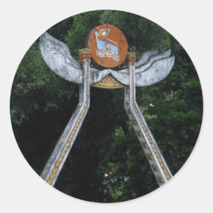 Laotian Gate Classic Round Sticker
