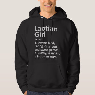 LAOTIAN GIRL LAOS Funny Country Home Roots Descent Hoodie
