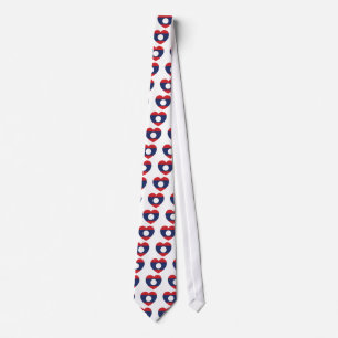 Laotian Heart Flag Tie