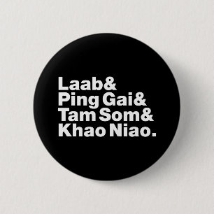 Laotian Street Food 6 Cm Round Badge
