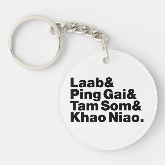 Laotian Street Food Key Ring (Front)