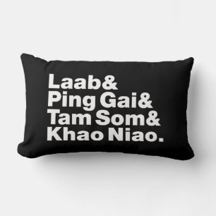 Laotian Street Food Lumbar Cushion