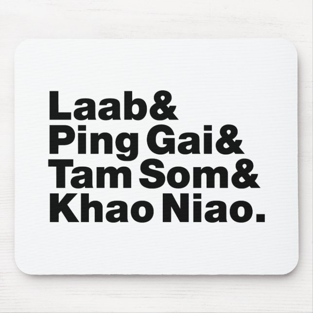 Laotian Street Food Mouse Pad (Front)