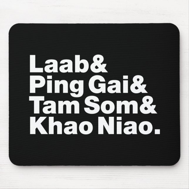 Laotian Street Food Mouse Pad (Front)