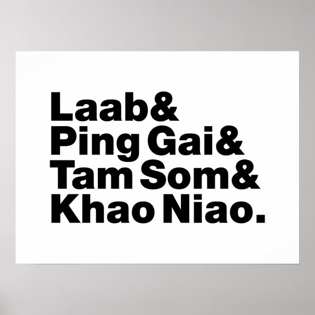 Laotian Street Food Poster (Front)