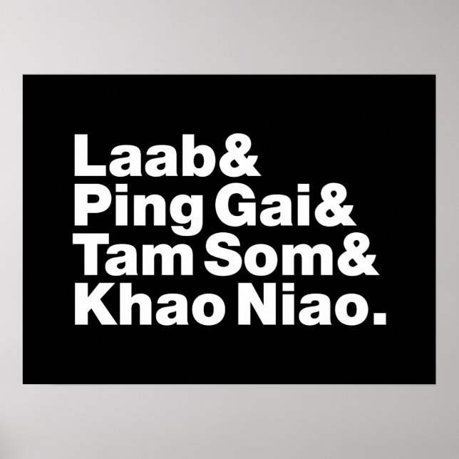 Laotian Street Food Poster (Front)