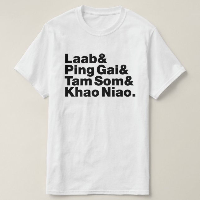 Laotian Street Food T-Shirt (Design Front)