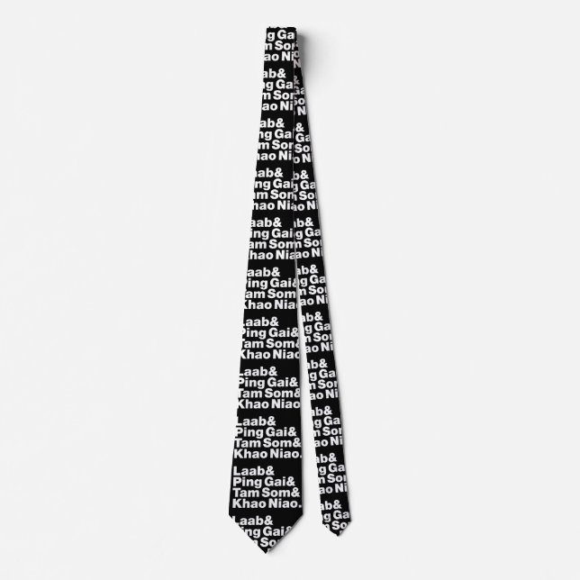 Laotian Street Food Tie (Front)