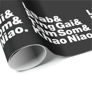 Laotian Street Food Wrapping Paper