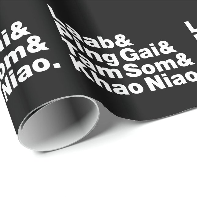 Laotian Street Food Wrapping Paper (Roll Corner)