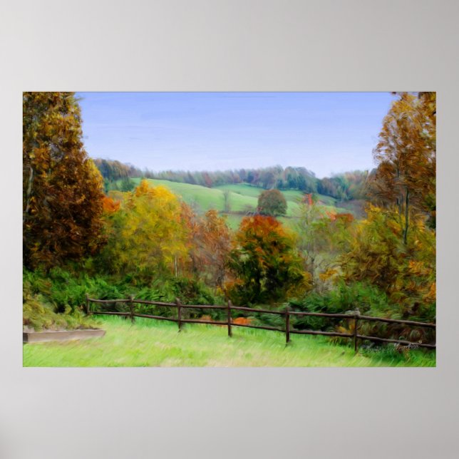 Lap Forest - Fall Painting Poster (Front)