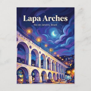 Lapa Arches Brazil Postcard