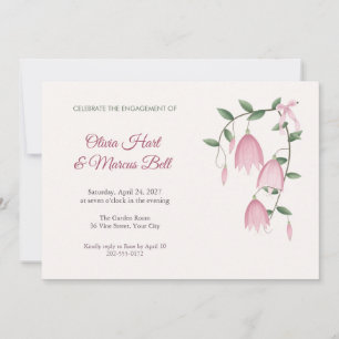 Lapageria Vine Engagement Party Invitation