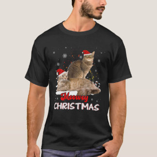 Laperm Cat Owner Christmas Xmas Cat Lover T-Shirt