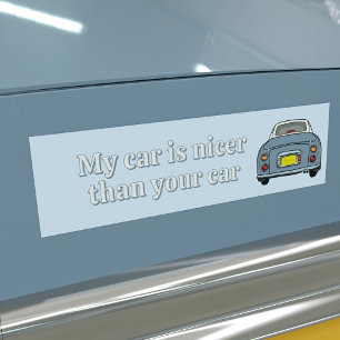 Lapis Grey Nissan Figaro Fabulous Bumper Sticker