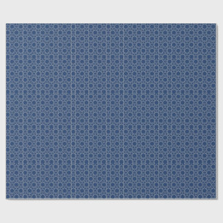 Lapis Ivory Geometry Wrapping Paper