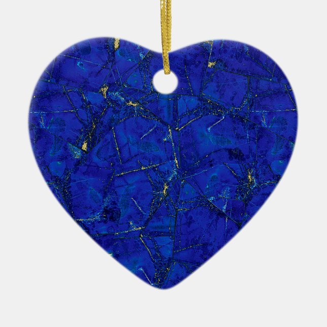 Lapis Lazuli Ceramic Ornament (Front)