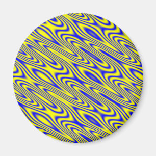 Lapis Lazuli Swirlies Abstract Pattern Magnet