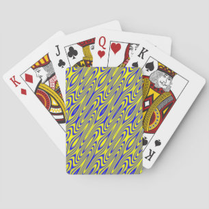 Lapis Lazuli Swirlies Abstract Pattern Playing Car Cards