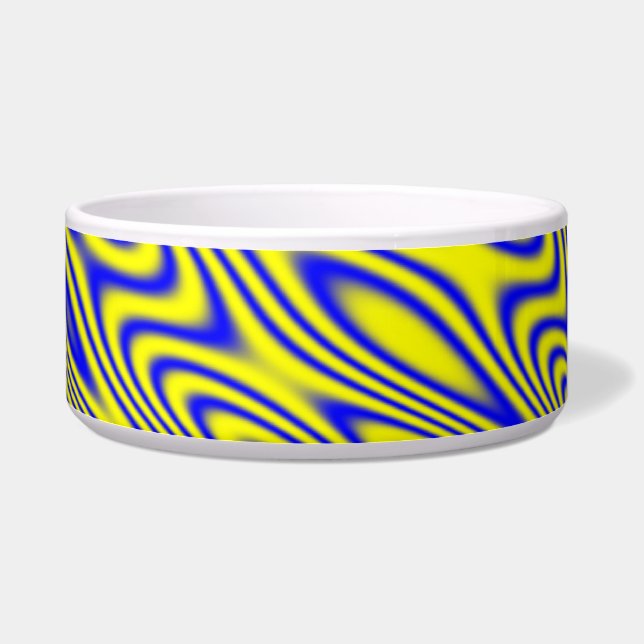 Lapis Lazuli Swirls Dog Bowl (Right)