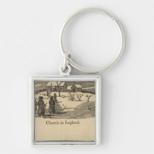 Lapland church, Palace St Petersburgh Key Ring
